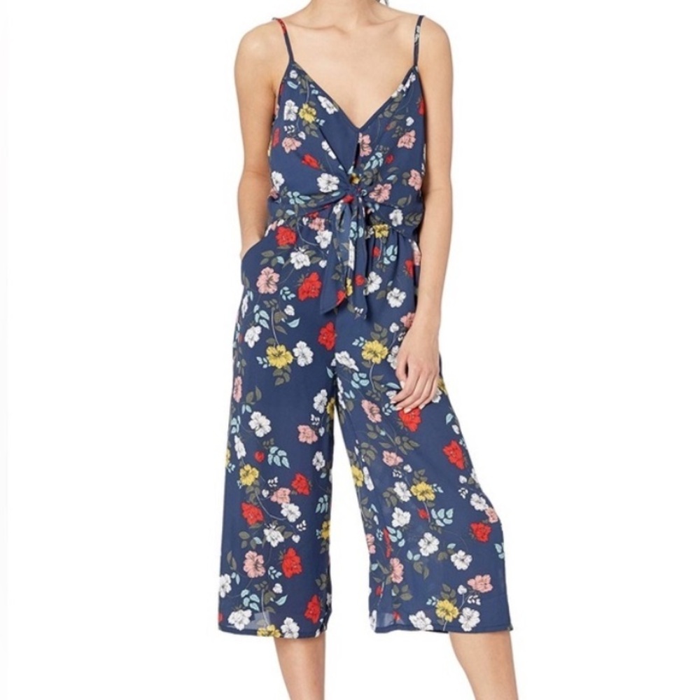 Jack by BB Dakota Floral Navy Jumpsuit